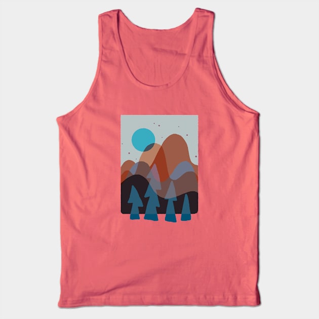 Funky forest Tank Top by kikamack